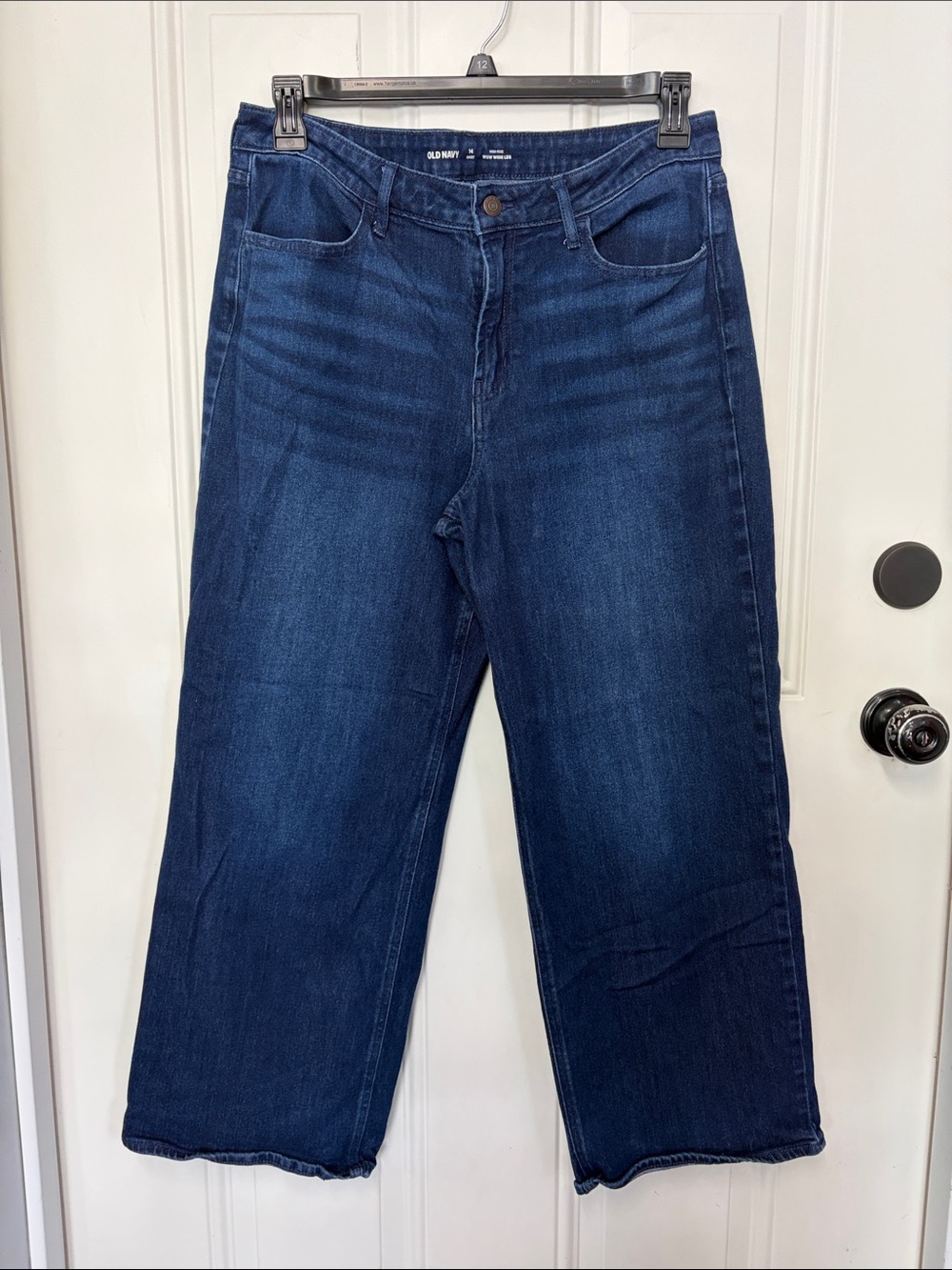 Old Navy Dark Blue High-Rise Wow Wide-Leg Jeans